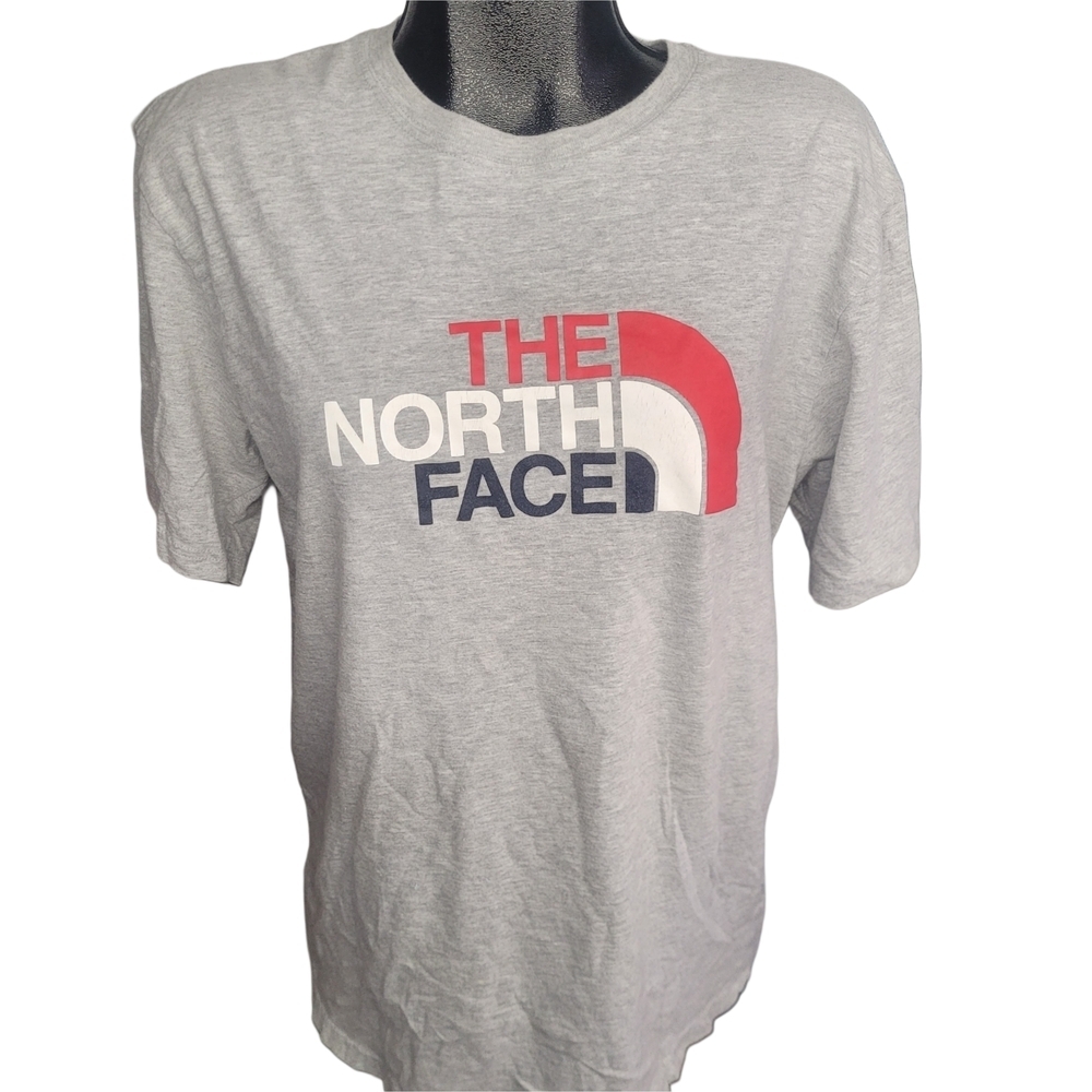The North Face Gray Men's Logo Front T-Shirt Size L